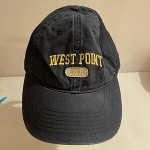 Legacy West Point Dad Black Strapback Cap